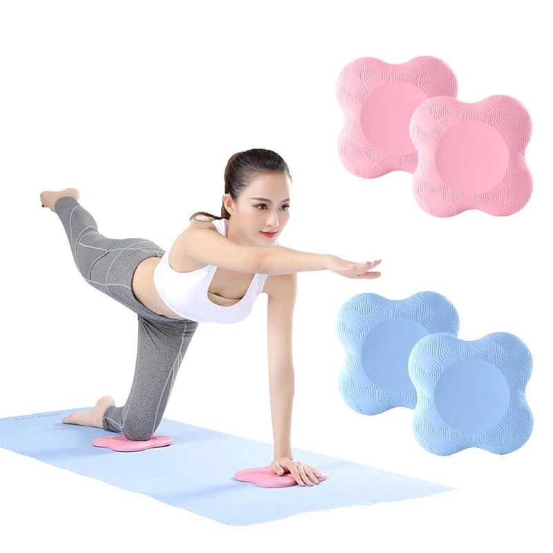 1PC Portable Yoga Mats Round Knee Pad Small Yoga Mats Home Fitness Sprot  Pad Plank Disc Protective Cushion Non Slip Mat